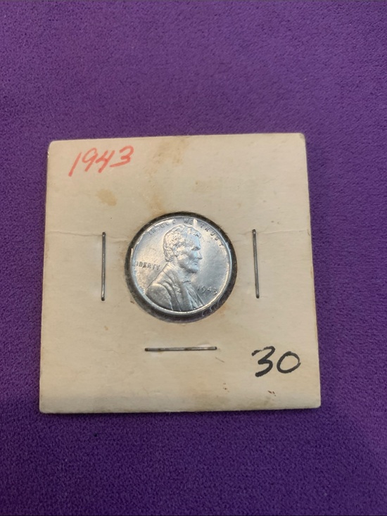 Other - 1943 Lincoln Steel Wheat Penny - Silver Tone